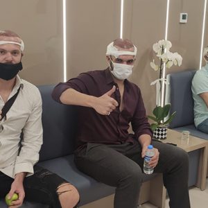 Preparazione per l’operazione di trapianto di capelli